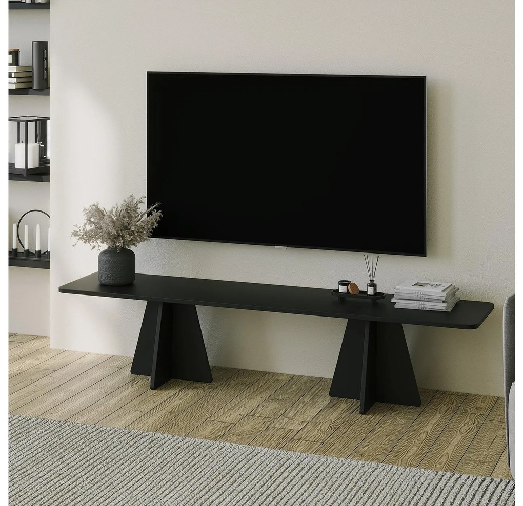 Set nábytku do obývacej izby Kabivo (čierna) . Akcia -20%. Vlastná spoľahlivá doprava až k Vám domov. 1095632