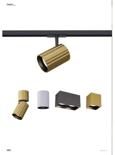 Redo 01-3408 - Bodové svietidlo DELPHI 1xGU10/7W/230V 8,1x8,1 cm zlaté