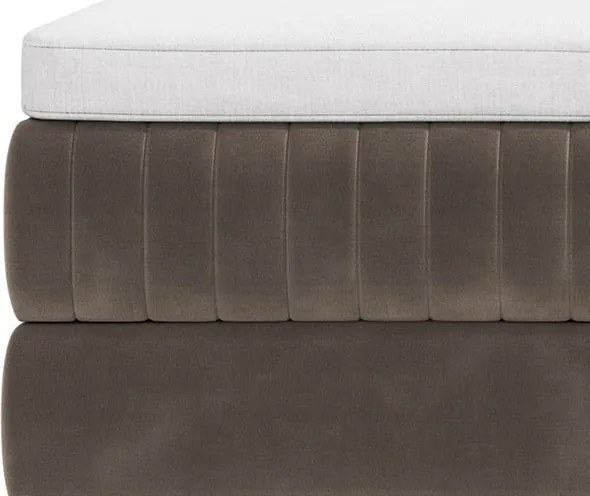 Posteľ Lusaka 180x200 cm, hnedá látka