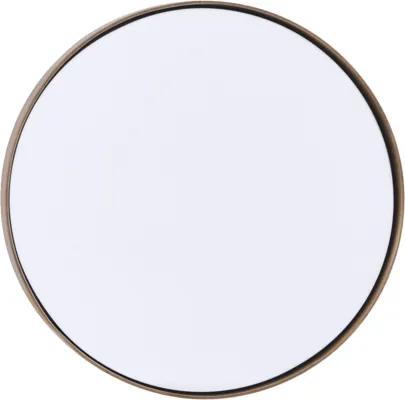 Kruhové zrkadlo s mosadznou obrubou Reflection malé