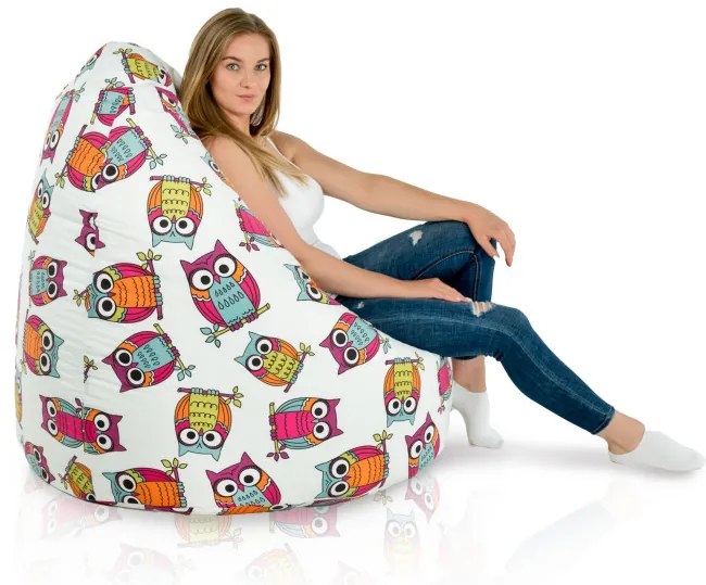 Sedací vak pre deti SAKO sovy