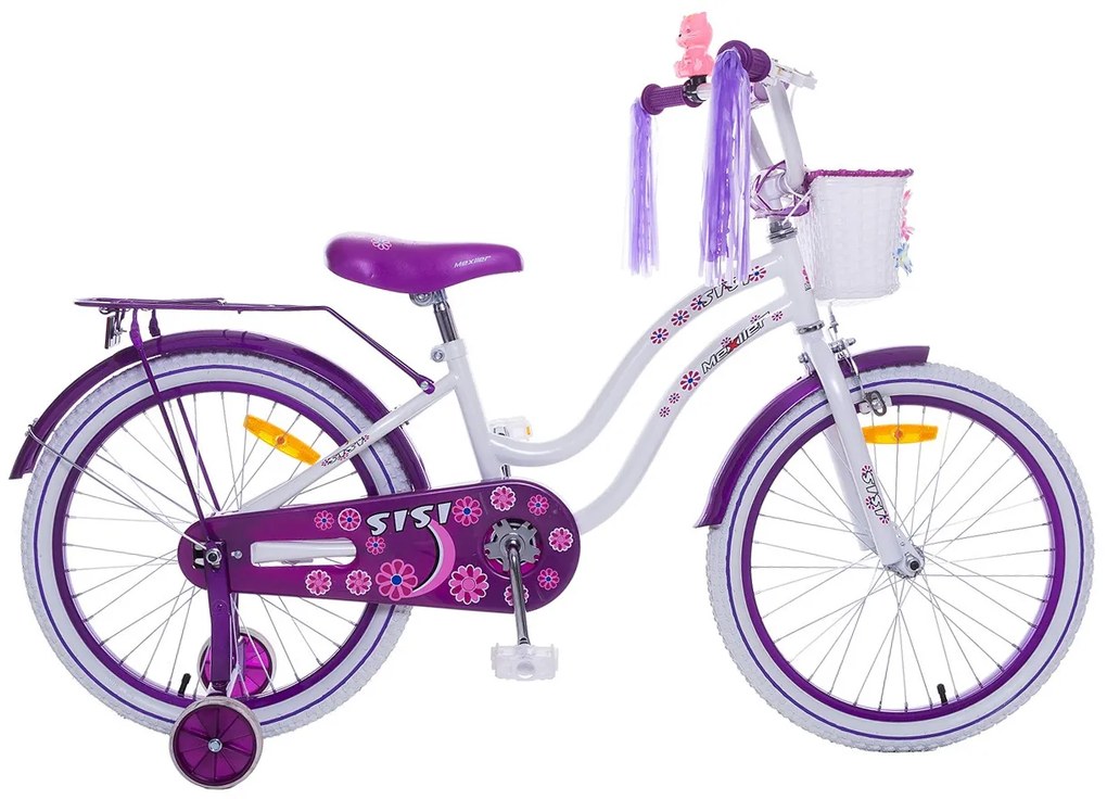 Mexller Detský bicykel Sisi Bielo-fialový 20&quot; 2023