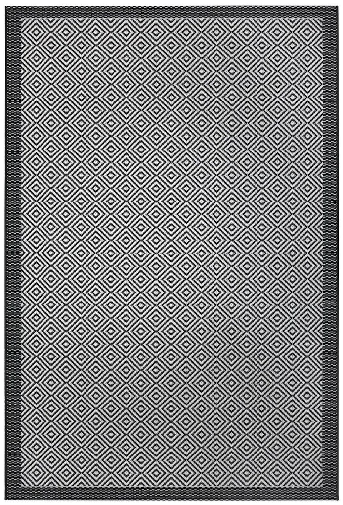 Hanse Home Collection koberce Kusový koberec Flatweave 104822 Black / Grey – na von aj na doma - 200x290 cm