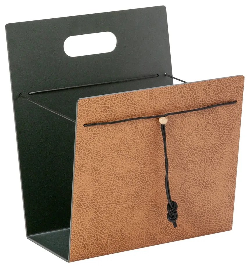 Kovový/z eko kože stojan na časopisy Bull M – LIND DNA