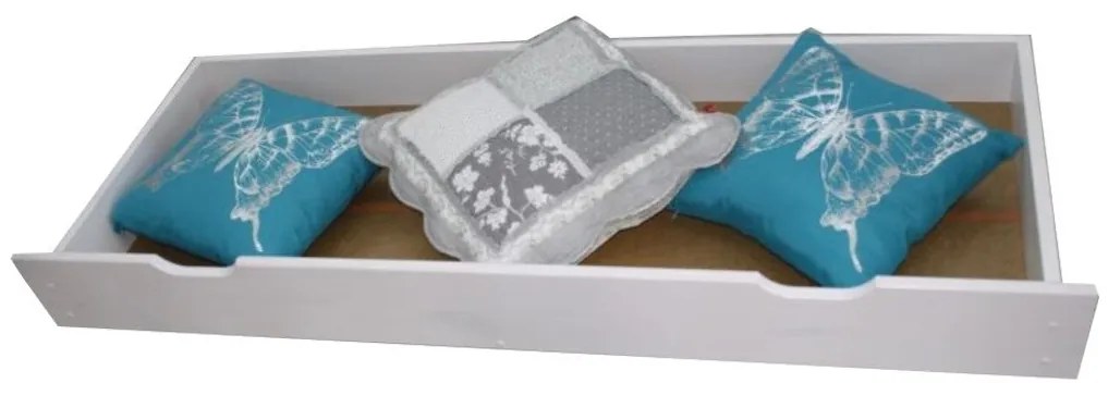 Posteľ HERMA + rošt ZADARMO - sonoma/biela / 100x200 / áno