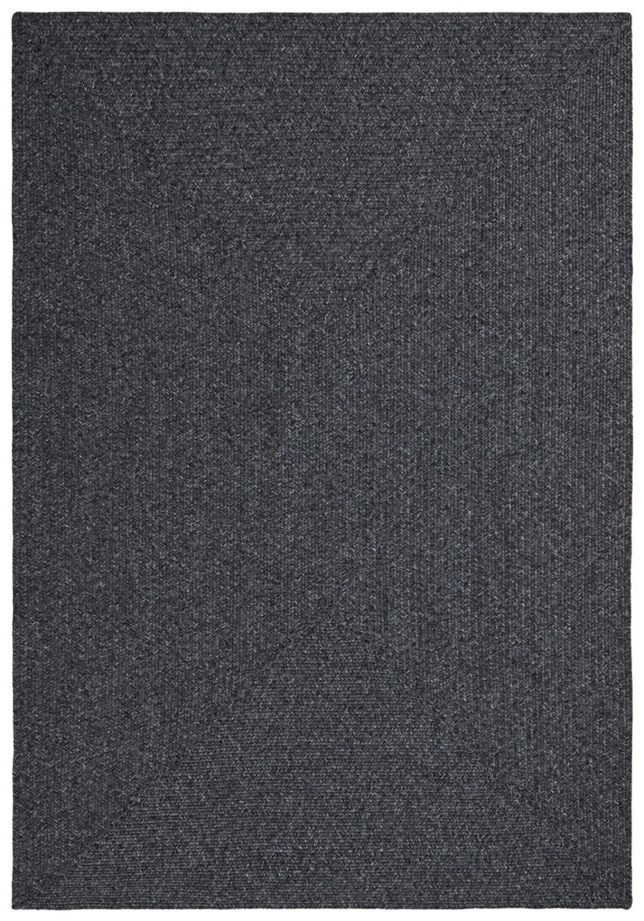 Hanse Home, Kusový koberec Braided 105550 Dark Grey – na von aj na doma, 200x290, šedá, chodba / predsieň