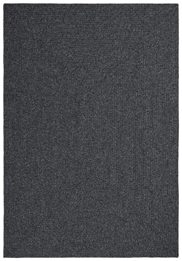 NORTHRUGS - Hanse Home koberce Kusový koberec Braided 105550 Dark Grey – na von aj na doma - 200x290 cm