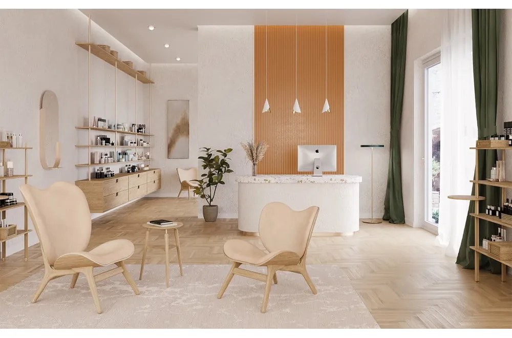 Béžová podnožka A Conversation Piece - UMAGE