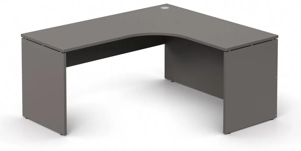 DREVONA Rohový stôl pravý šedý RP-SRD-1600