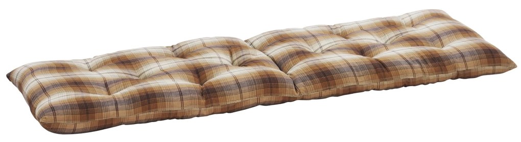 MADAM STOLTZ Prošívaná matrace Checked Pumpkin Spice 45 × 125 cm