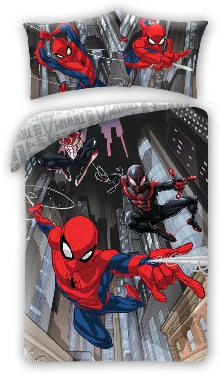 HALANTEX Obliečky Spiderman City  Bavlna, 140/200, 70/90 cm