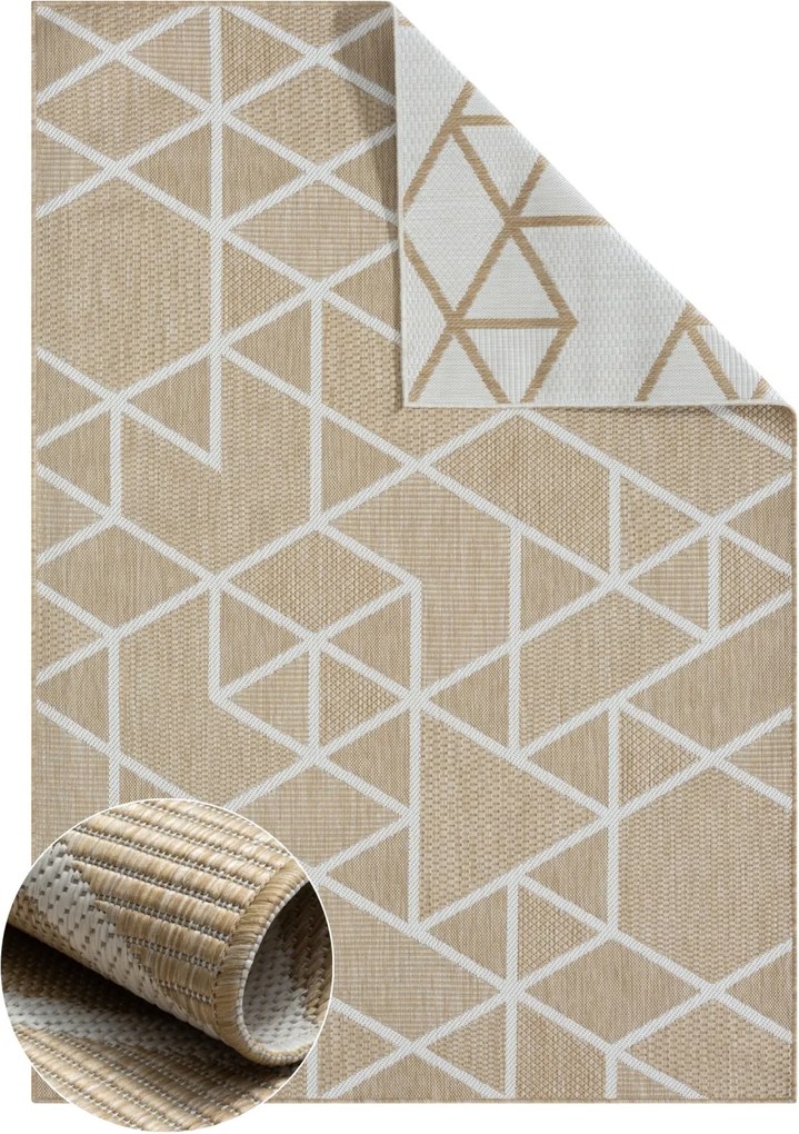 My Flair, Kusový koberec Masons braun – na von aj na doma, 200x300, hnedá, chodba / predsieň