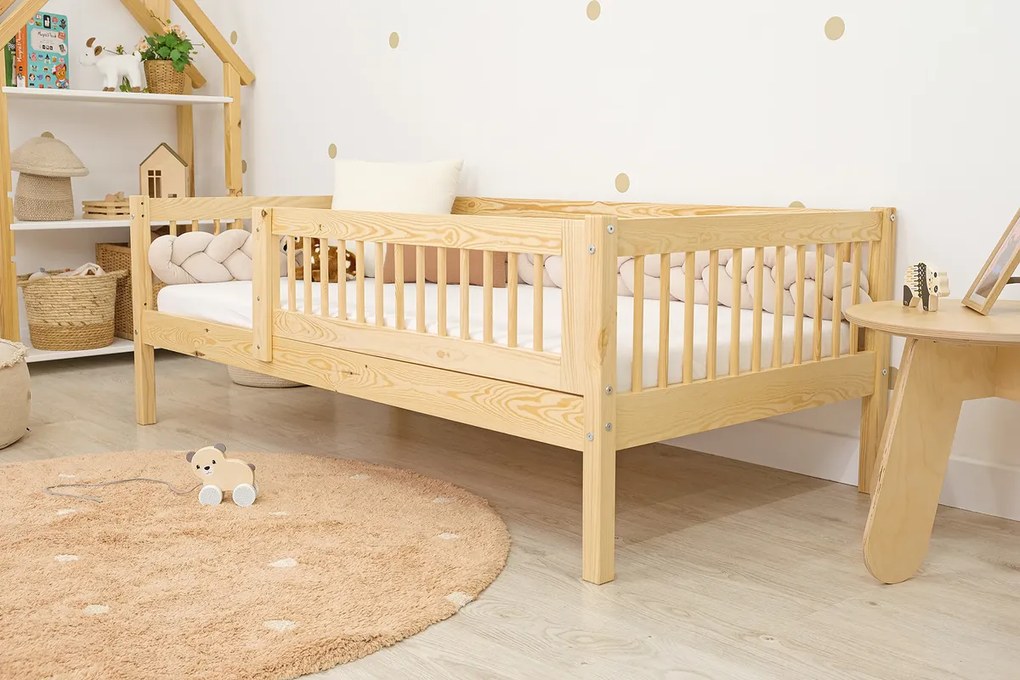 Ourbaby® 35985-0 Children's bed Teddy Plus - natural posteľ + úložný priestor 180x80 cm prírodná
