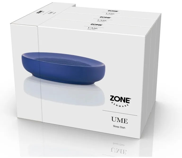 Modrá porcelánová nádobka na mydlo Ume – Zone