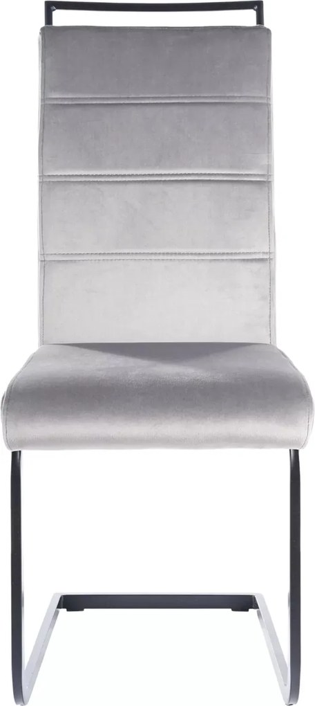 SI H-441 Sametová stolička sivý