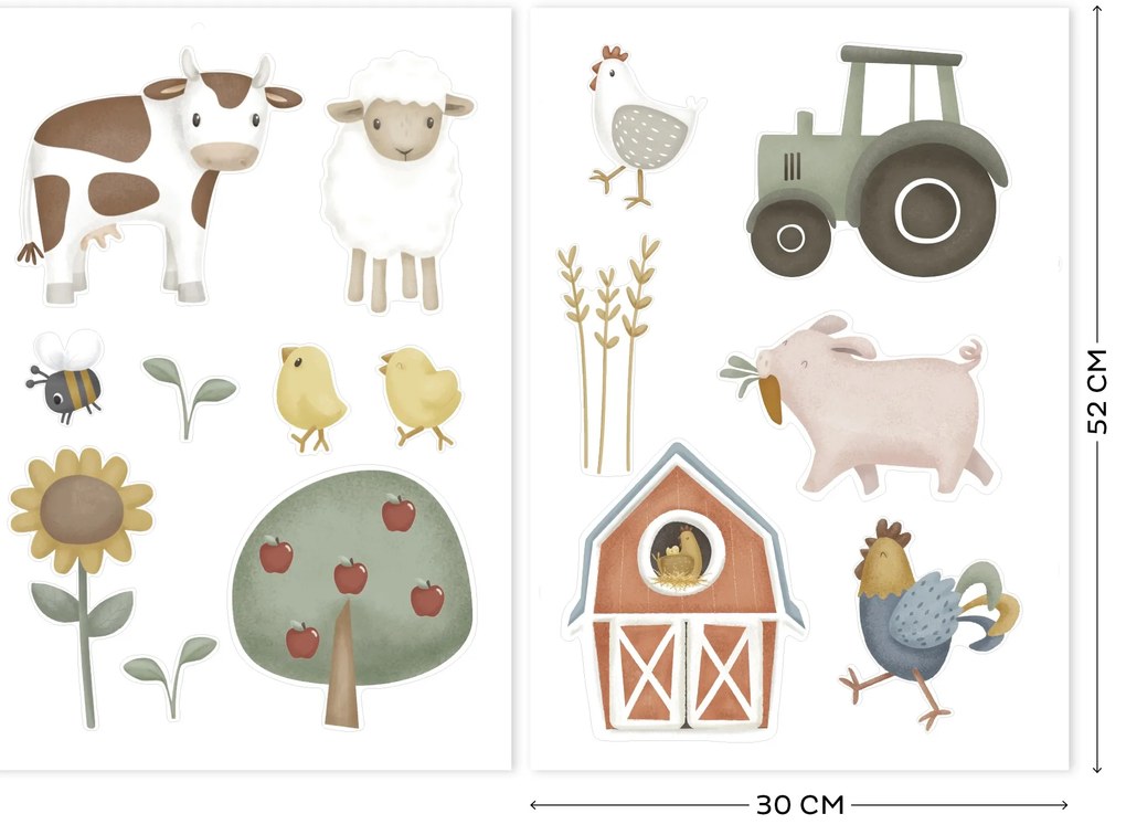 Samolepky na stenu Farma