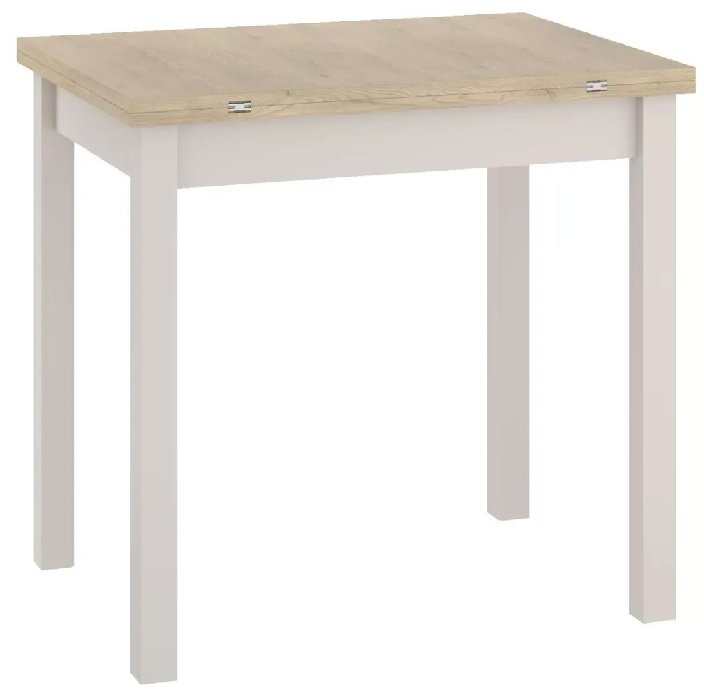 Rozkladací jedálenský stôl FLIP 80(160)X80 cm, dub Cremona Torro/kašmír