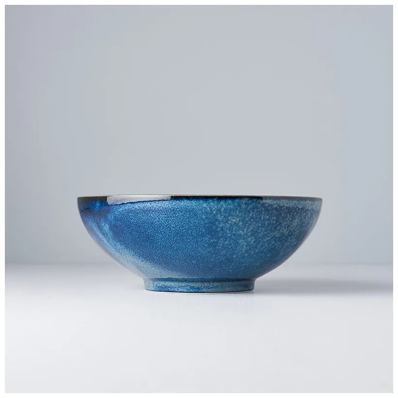 Modrá keramická miska Mij Indigo, ø 21 cm