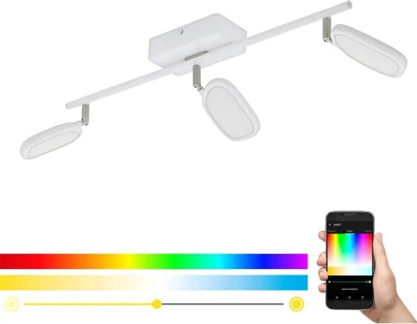 Eglo 97693 - LED RGB Bodové svietidlo PALOMBARE-C 3xLED/5W/230V