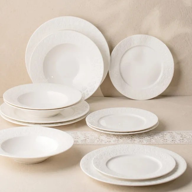 Sada tanierov BENO biela 778247 (12 ks)