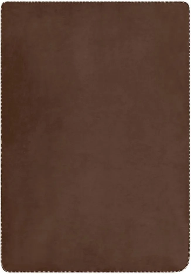 James & Nicholson (Daiber) Teplá prikrývka s kožušinkou 130x180 cm JN955 - Antracit / natural