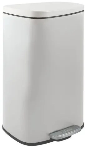 Spirella Spirella pedálový odpadkový kôš akira matná biela oceľ soft-close 50 l 10.21572