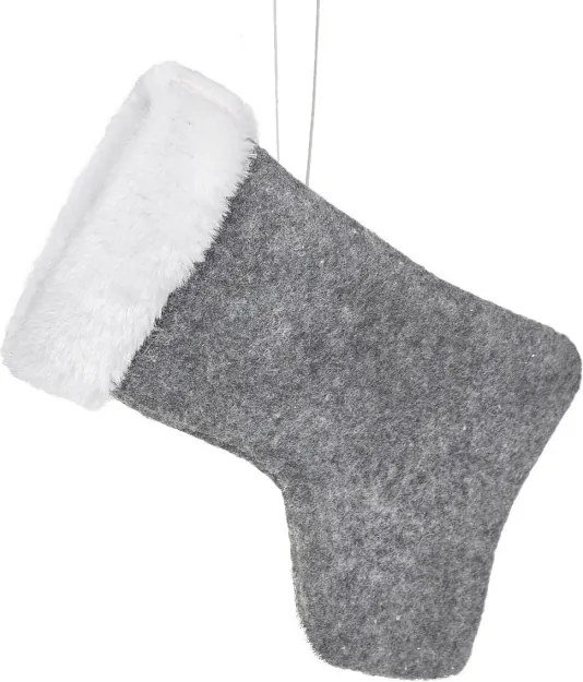 Vianočná ozdoba PLUSH oceľová (6 ks)