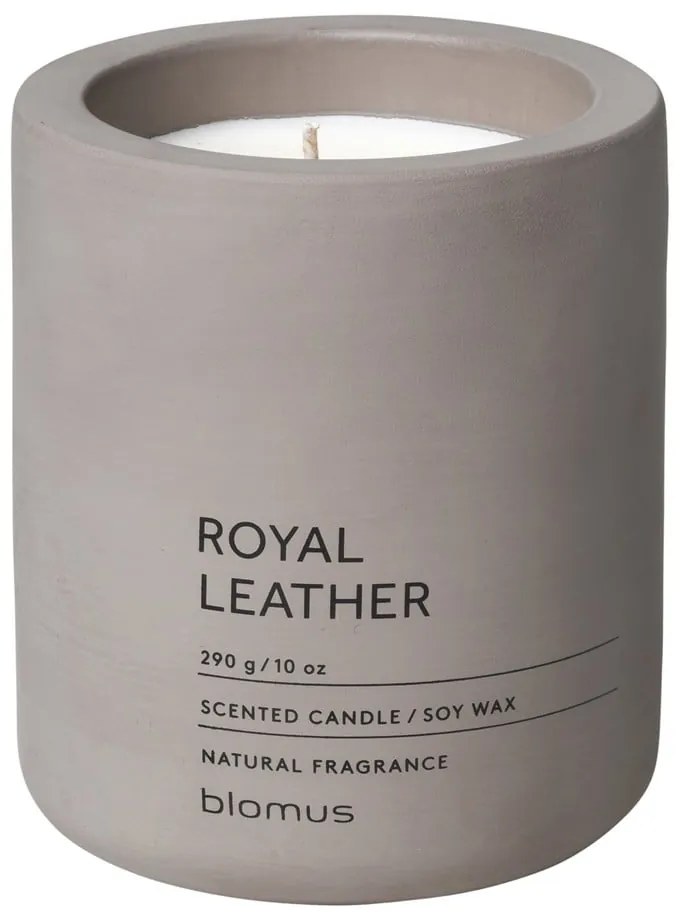 Vonná sójová sviečka doba horenia 55 h Fraga: Royal Leather – Blomus