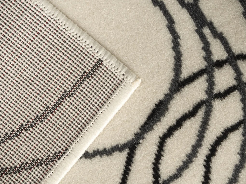 TRHÁK: Kusový koberec Circles cream, 190x280, béžová, chodba / predsieň, Alfa Carpets