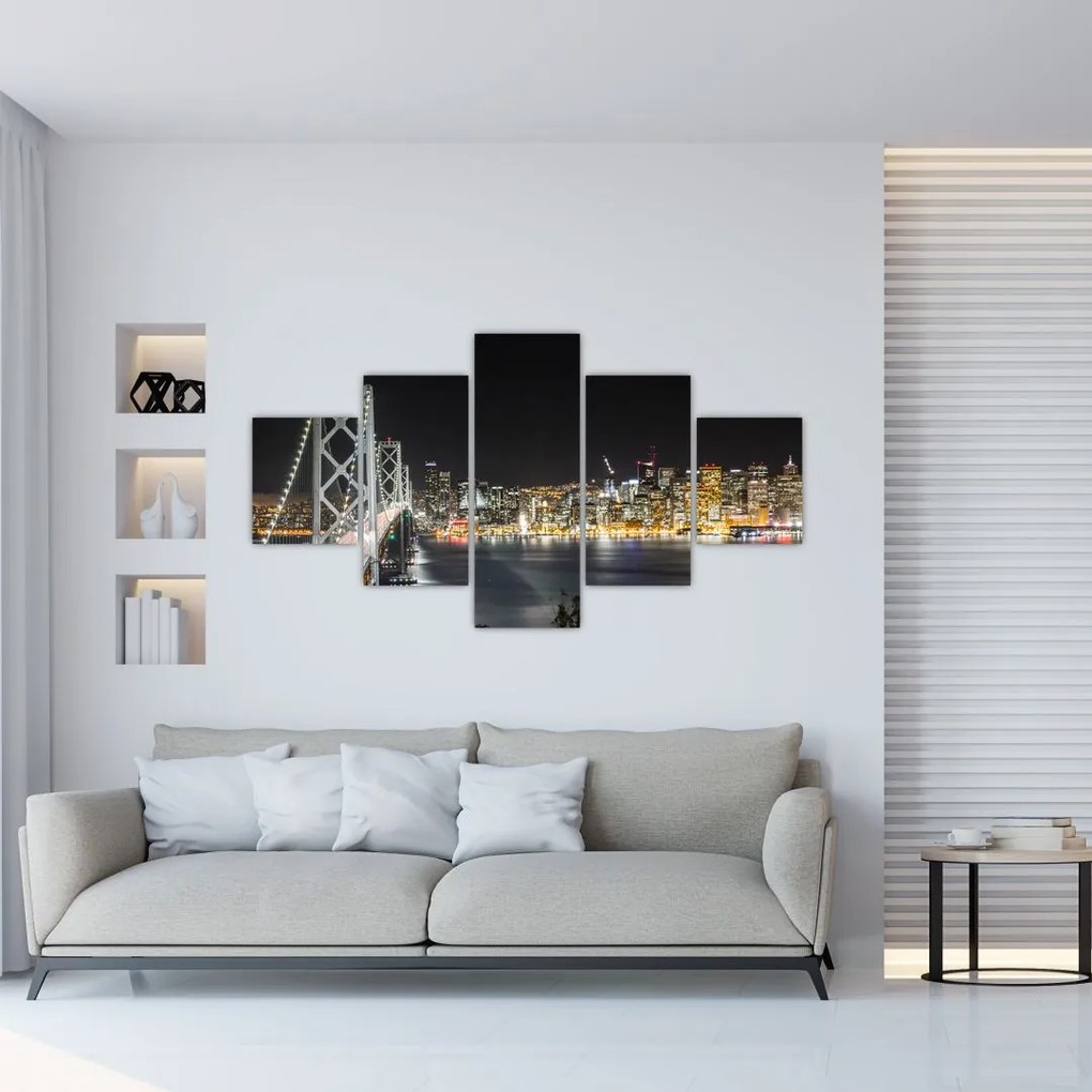 Obraz Brooklynského mostu a New Yorku (125x70 cm), 40 ďalších rozmerov