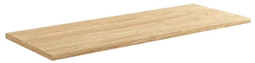 Závesná skrinka pod umývadlo Ocean s doskou 120 cm béžová/dub olejovaný