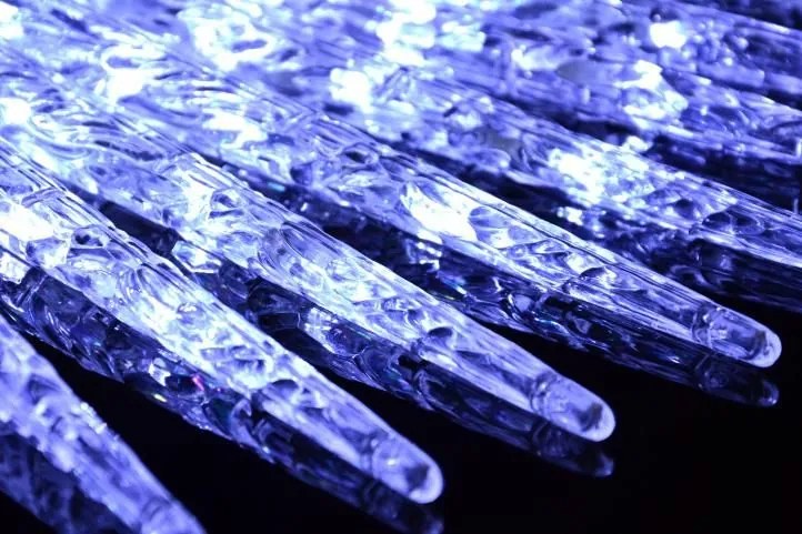 Nexos 1135 Vianočné osvetlenie cencúle, studená biela, 8 funkcií