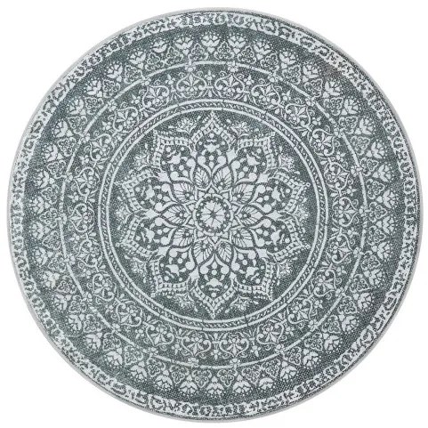 Koberec Boho-Stil antracitový kruh