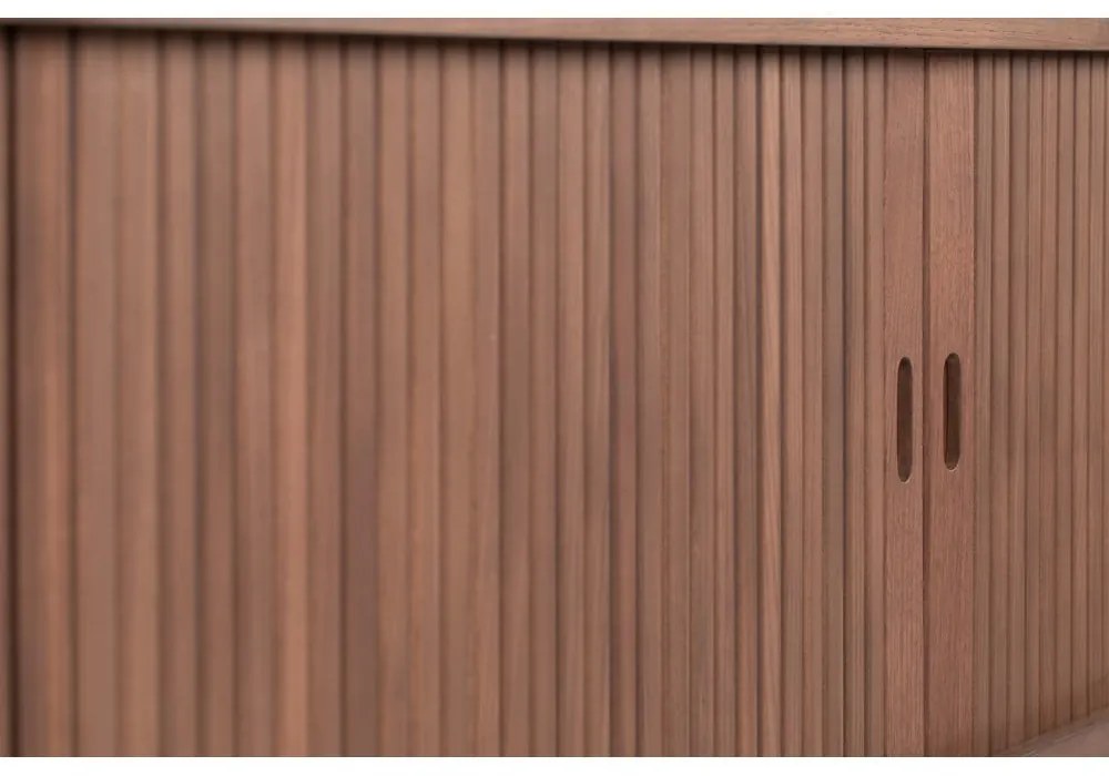 Hnedá komoda s posuvnými dvierkami Zuiver Barbier