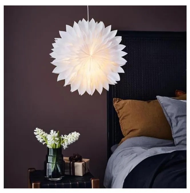 Markslöjd 705842 - Vianočná dekorácia SOLINA 1xE14/25W/230V pr. 48 cm biela