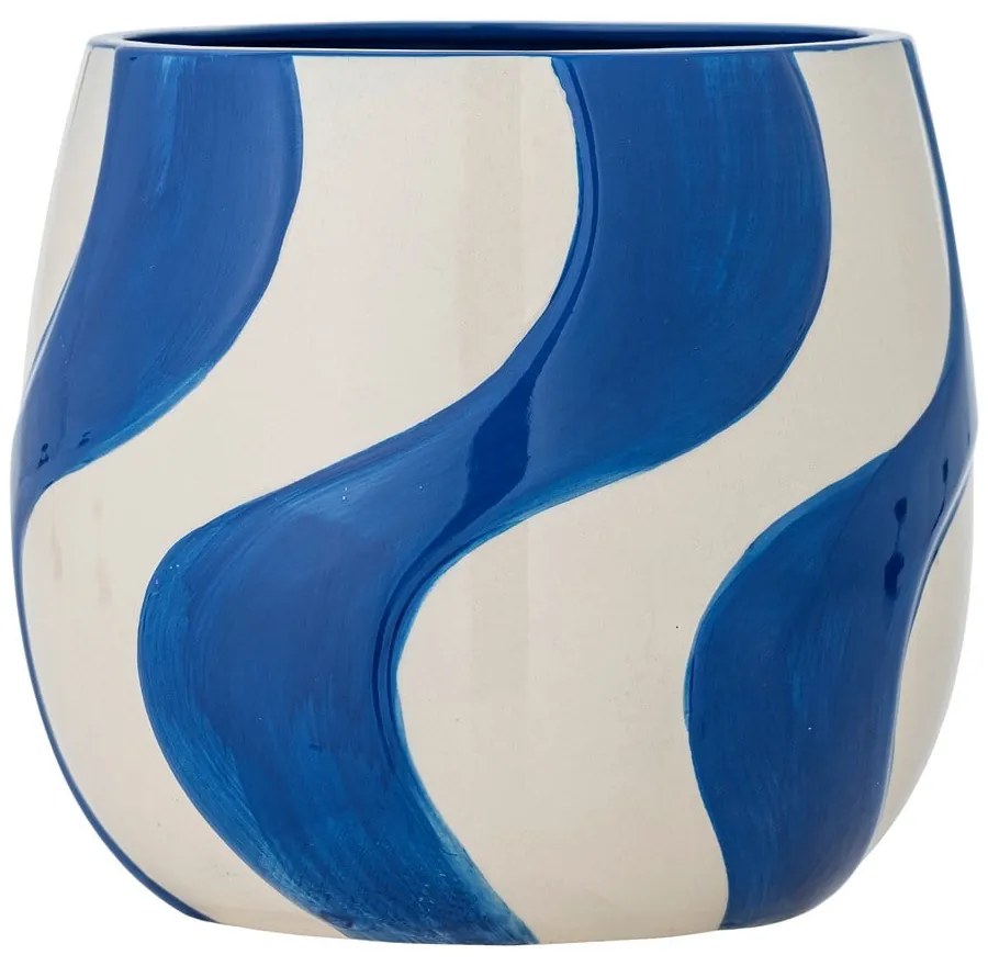 Kameninový ručne maľovaný obal na kvetináč ø 20,5 cm Rómy – Bloomingville