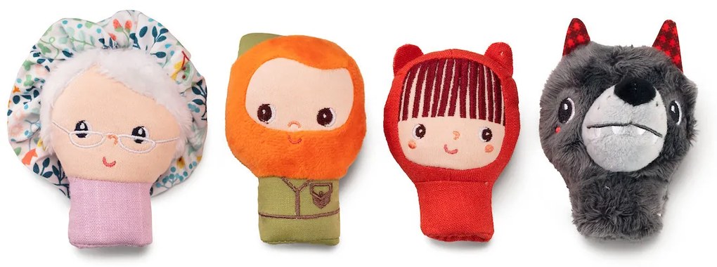 Lilliputiens - súprava prstových maňušiek - Červená Čiapočka