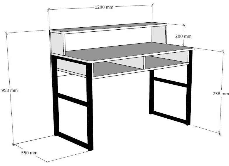 Písací stôl MISTO II orech