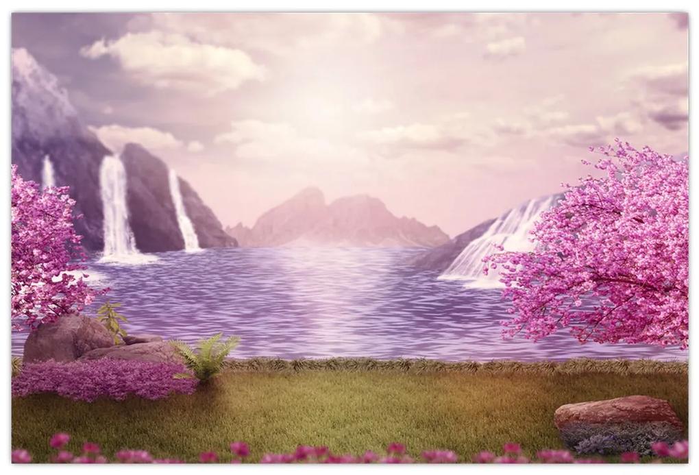 Obraz jazera (90x60 cm)