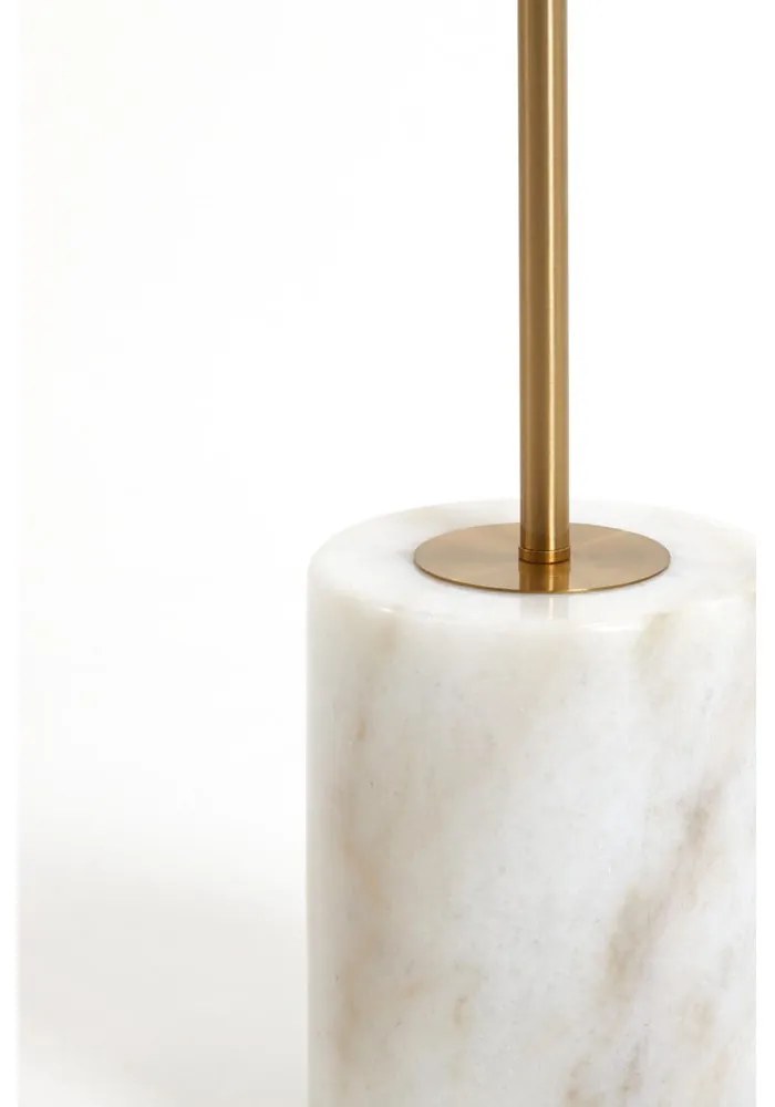 Stojacia lampa v bielo-zlatej farbe (výška 156 cm) Medina - Light & Living