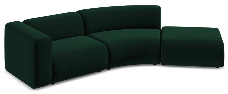 Tmavozelená zamatová leňoška (pravý roh) Ekahi – Makamii