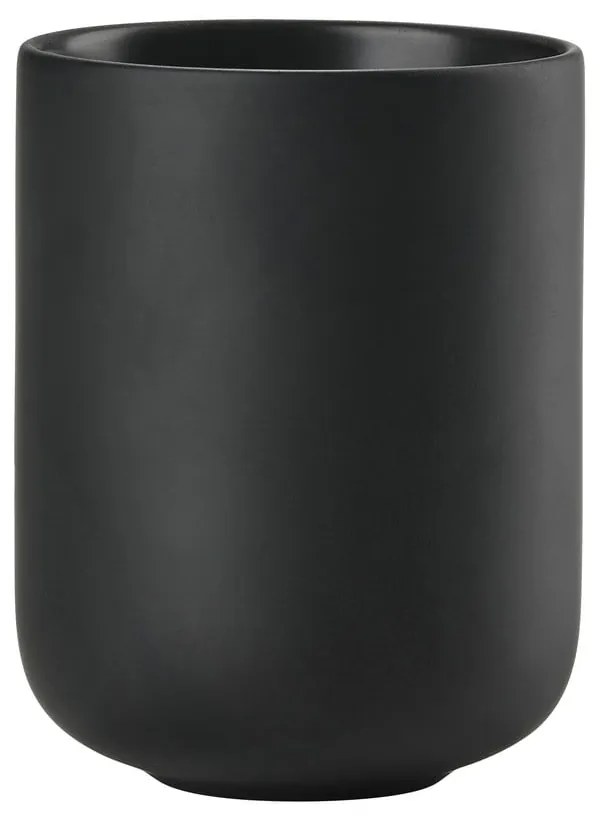 Čierny kameninový téglik na zubné kefky Sensu – Zone