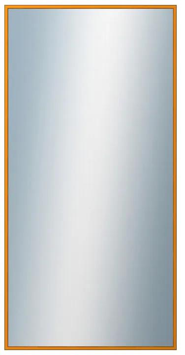 DANTIK - Zrkadlo v rámu, rozmer s rámom 50x100 cm z lišty Hliník oranžová (7269217)