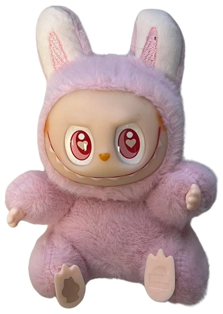 Plyšová figúrka v štýle LABUBU monster - růžová