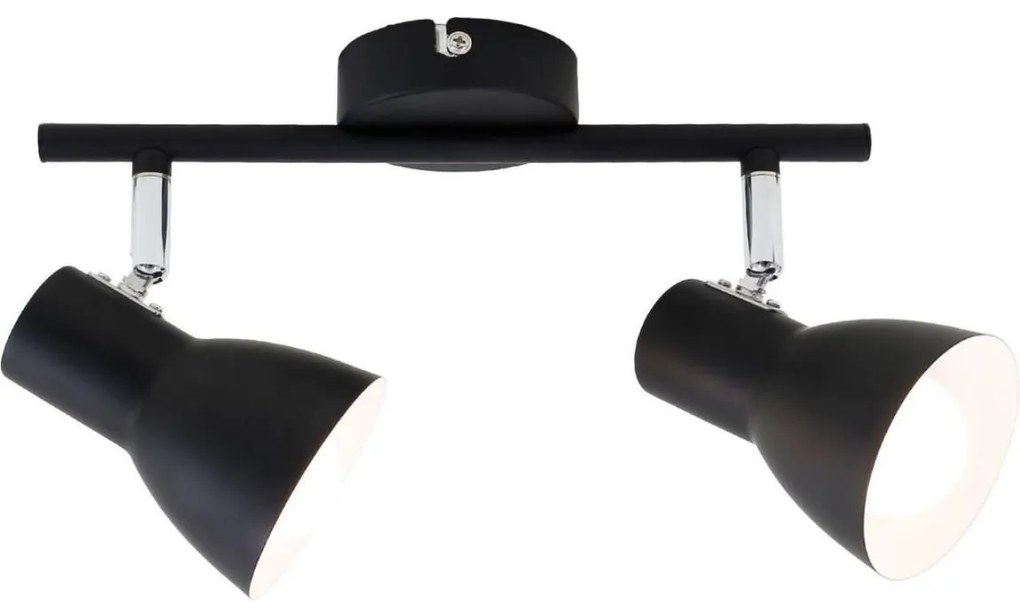 Briloner 10698891 - Bodové svietidlo 2xE14/25W/230V čierna