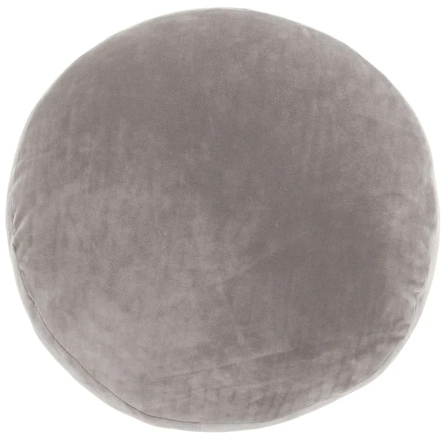 Sivobéžový dekoratívny vankúš z mikrovlákna Tiseco Home Studio Marshmallow, ø 40 cm