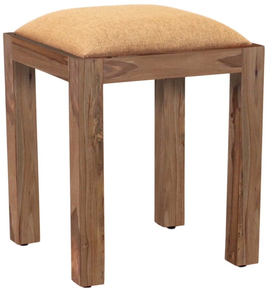 furniture-nabytek.cz - Drevený taburet s poťahom 40x45x40