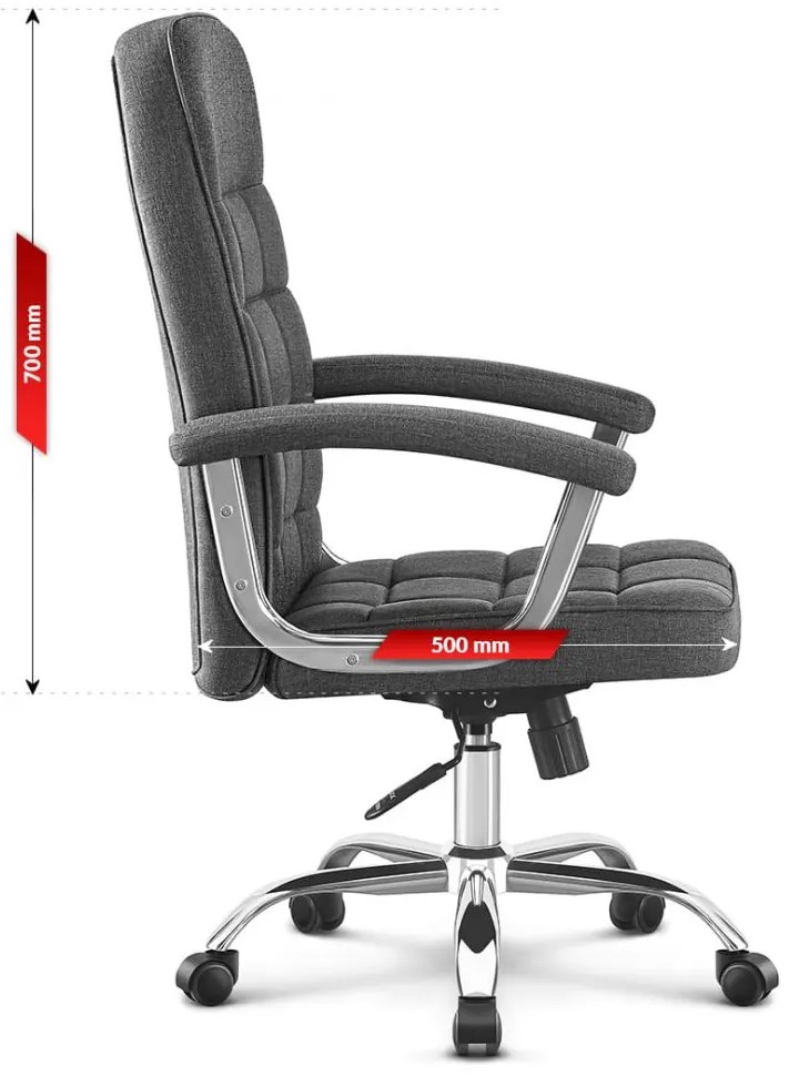 Otočná kancelárska stolička HC-1020 Grey
