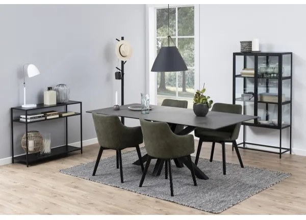 Konzolový stolík SARON čierny