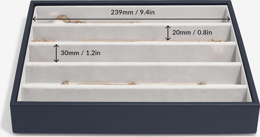 Krabička na šperky Stackers s 5 priehradkami classic velvet taupe